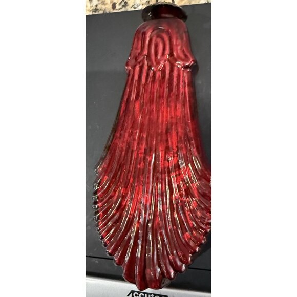 Vintage Kugel Mercury Glass Christmas Ornament Embossed Midwest Kugel - Picture 2 of 9